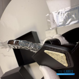 QC Prada Black Saffiano Leather Belt