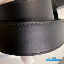 QC Prada Black Saffiano Leather Belt