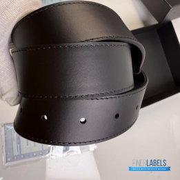 QC Prada Black Saffiano Leather Belt