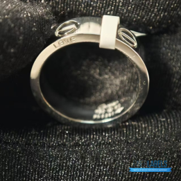 QC Cartier Love Silver Ring