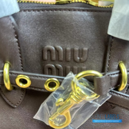 QC Miu Miu Aventure Nappa Leather Top-handle Bag