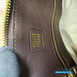 QC Miu Miu Aventure Nappa Leather Top-handle Bag