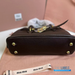 QC Miu Miu Aventure Nappa Leather Top-handle Bag