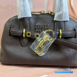 QC Miu Miu Aventure Nappa Leather Top-handle Bag