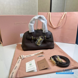 QC Miu Miu Aventure Nappa Leather Top-handle Bag