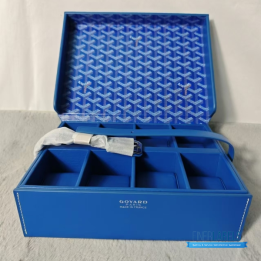 QC Goyard Blue 8 Watch Case