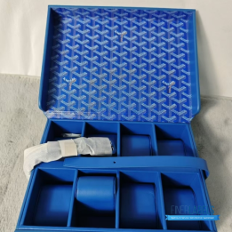 QC Goyard Blue 8 Watch Case