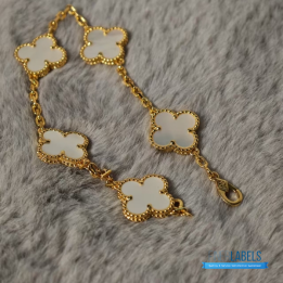 QC VCA Vintage Alhambra 5 Motifs bracelets in 18K yellow gold