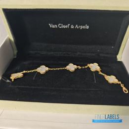 Vintage Alhambra 5 Motifs bracelets in 18K yellow gold
