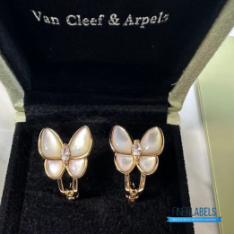 VCA Two Butterfly Earrings