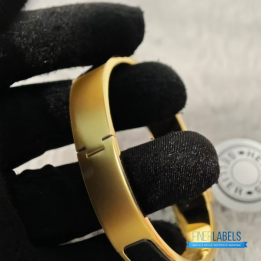 QC Hermès Clic Clac H Bracelet Black Enamel