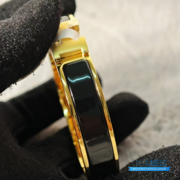 QC Hermès Clic Clac H Bracelet Black Enamel