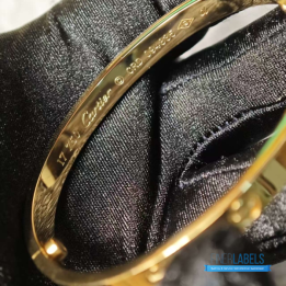 QC Cartier Love Bangle Yellow Gold