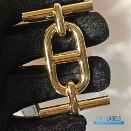 QC Hermès Reversible Belt in a Gold-plated H belt buckle