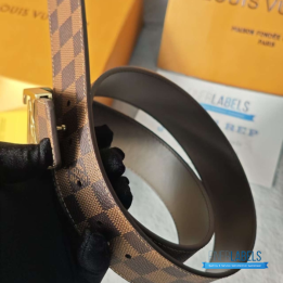 QC Louis Vuitton Damier Ebene Canvas Belt