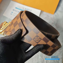 QC Louis Vuitton Damier Ebene Canvas Belt