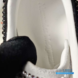 QC Alexander McQueen Oversized Crystal Embellished Women's Leather Sneakers