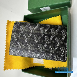 QC Goyard Saint Pierre Grey Card Holder