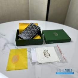QC Goyard Saint Pierre Grey Card Holder