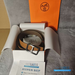 Hermes reversible leather belt