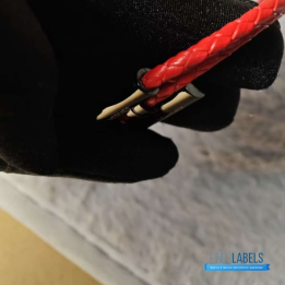 QC Hermès Tournis Tresse Bracelet Red