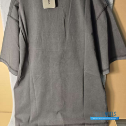 QC Balenciaga Distressed Logo Grey T-shirt