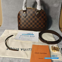 QC Louis Vuitton Alma BB in Damier Ebene Canvas