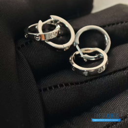 QC Cartier LOVE Hoop Earrings