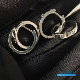 QC Cartier LOVE Hoop Earrings