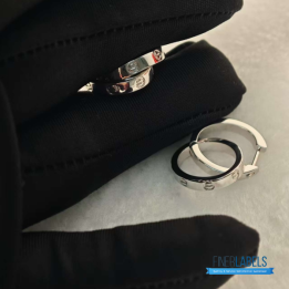 QC Cartier LOVE Hoop Earrings