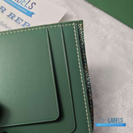 QC Goyard Saint Pierre Green Passport Holder