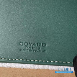 QC Goyard Saint Pierre Green Passport Holder