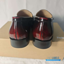 QC Christian Louboutin Chambelimoc Loafers in Burgundy Calf Leather