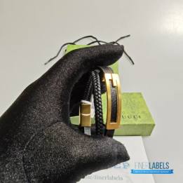 QC Gucci Leather Bracelet