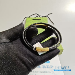 QC Gucci Leather Bracelet