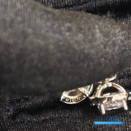 Tiffany & Co. Sterling Silver Moissanite Stud Earrings featuring a classic halo design.