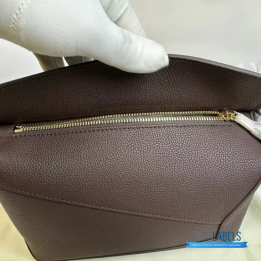 QC Loewe Small Puzzle Edge Bag in Taupe or Brown