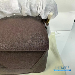 QC Loewe Small Puzzle Edge Bag in Taupe or Brown