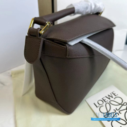 QC Loewe Small Puzzle Edge Bag in Taupe or Brown