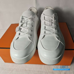 QC Hermes White Sneakers