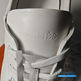 QC Hermes White Sneakers