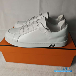 QC Hermes White Sneakers