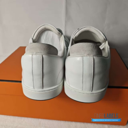 QC Hermes White Sneakers