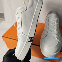 QC Hermes White Sneakers