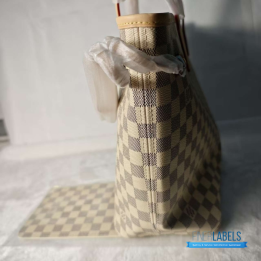 QC Louis Vuitton Neverfull MM Tote Bag in Damier Azur Canvas