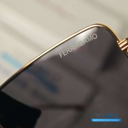 QC Salvatore Ferragamo Rectangular Sunglasses