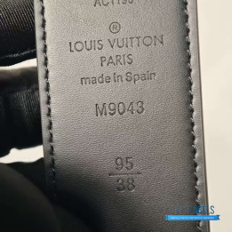 QC Louis Vuitton Initiales Reversible Belt in Monogram Eclipse Canvas