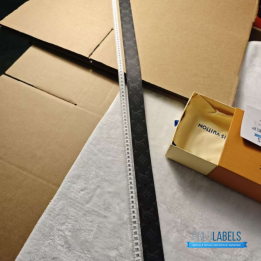 QC Louis Vuitton Initiales Reversible Belt in Monogram Eclipse Canvas