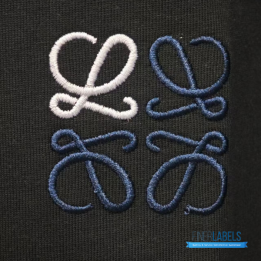 QC Loewe Cotton Two-Tone-Anagram T-Shirt