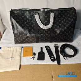 Louis Vuitton Keepall Bandoulière 55 in Monogram Eclipse Canvas